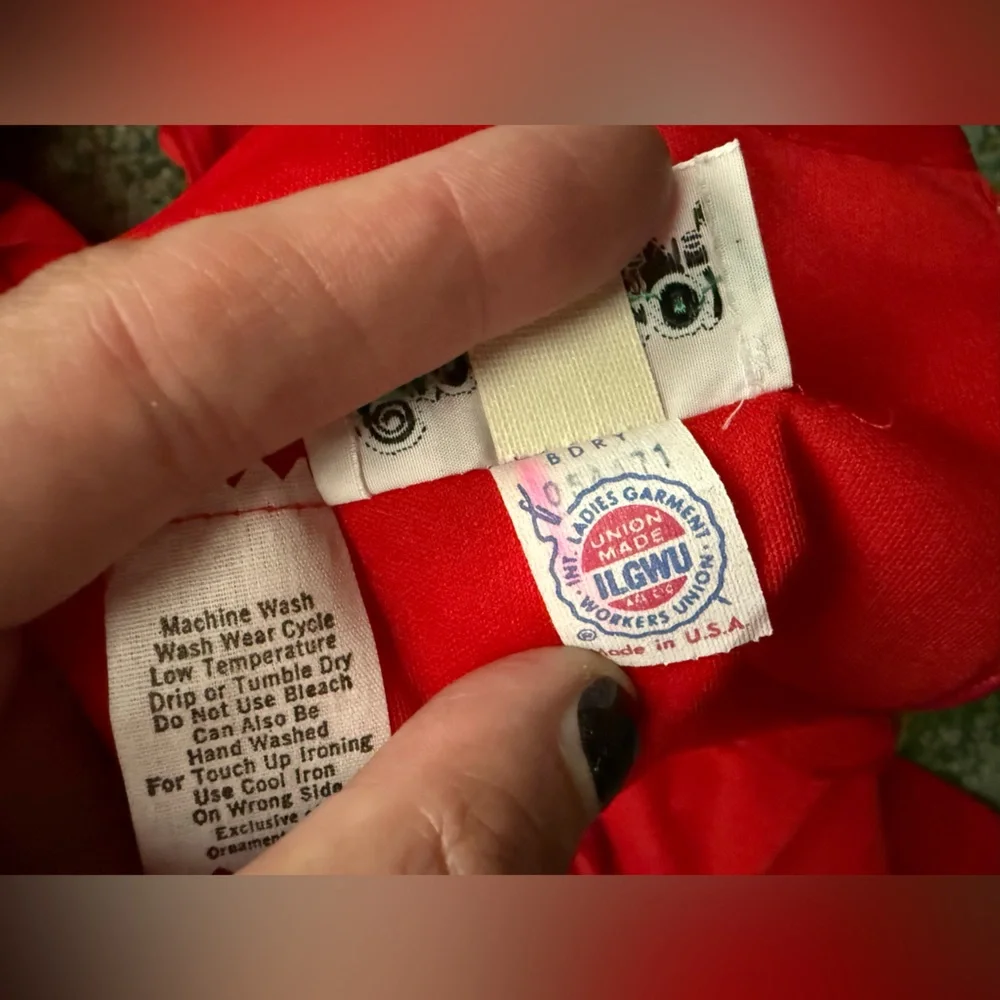 Vintage 60/70s Andrea Gayle red sleeveless gathered maxi dress, size medium - Picture 15 of 16